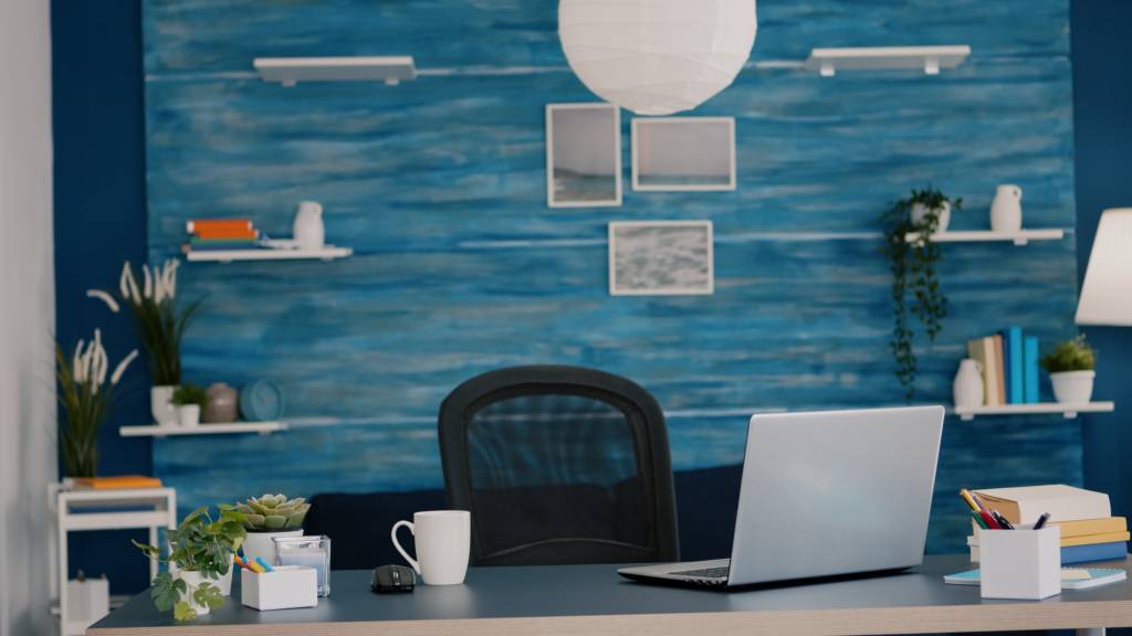Freshly painted commercial office space
